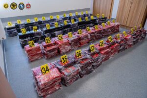 У Литві вилучили понад тонну кокаїну