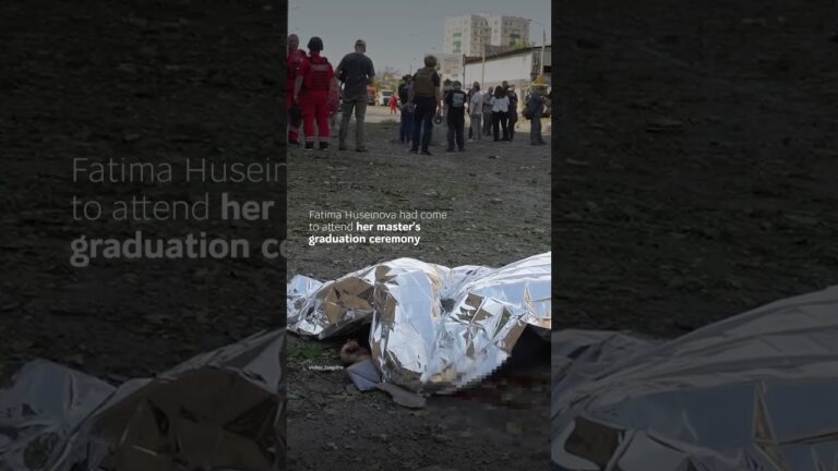 Student was killed in Kharkiv next to her graduation gown